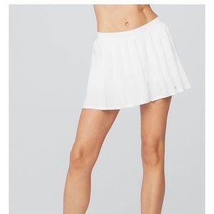Alo Yoga Varsity Tennis Skirt - White